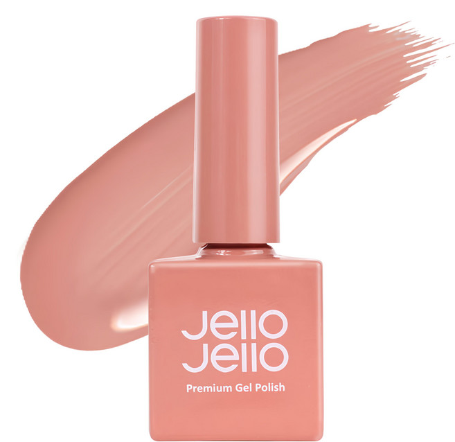 Jello Jello 透色系列顯色度深厚膚色光療指甲油 搭配光療燈使用, JJ-05 Pale Blush, 10ml, 1瓶