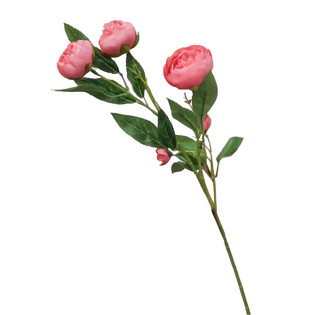 Floral M 花藝 人間香奈兒仿真花花材 山茶花, 1件, 巴黎粉