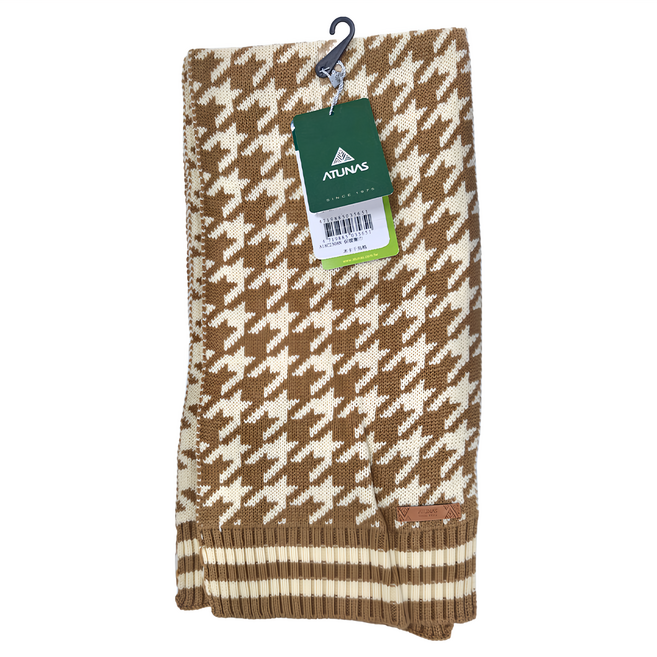 ATUNAS 歐都納 保暖圍巾 168 x 22 公分, 千鳥格, 1件