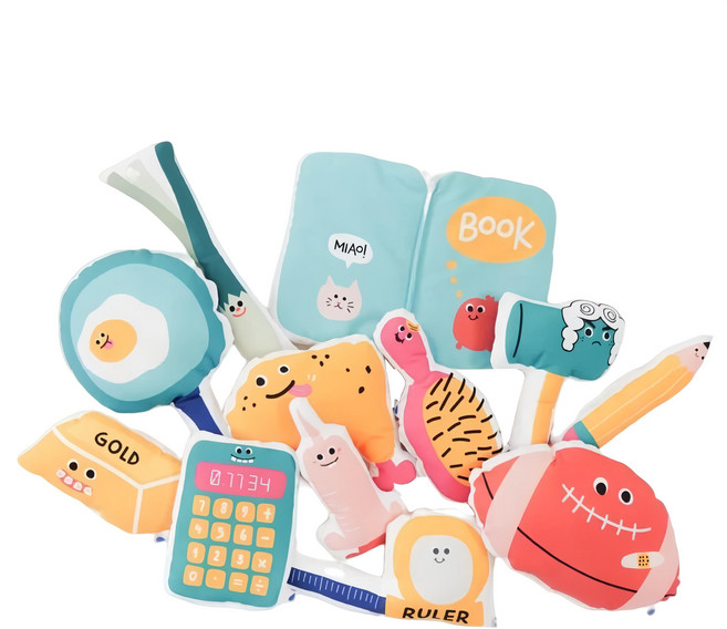 Drizzle 好滴工作室 抓周玩具組 柔軟舒適觸感 刺激視覺發展 啟發無限想像, 彩色, 15cm, 300g, 1組