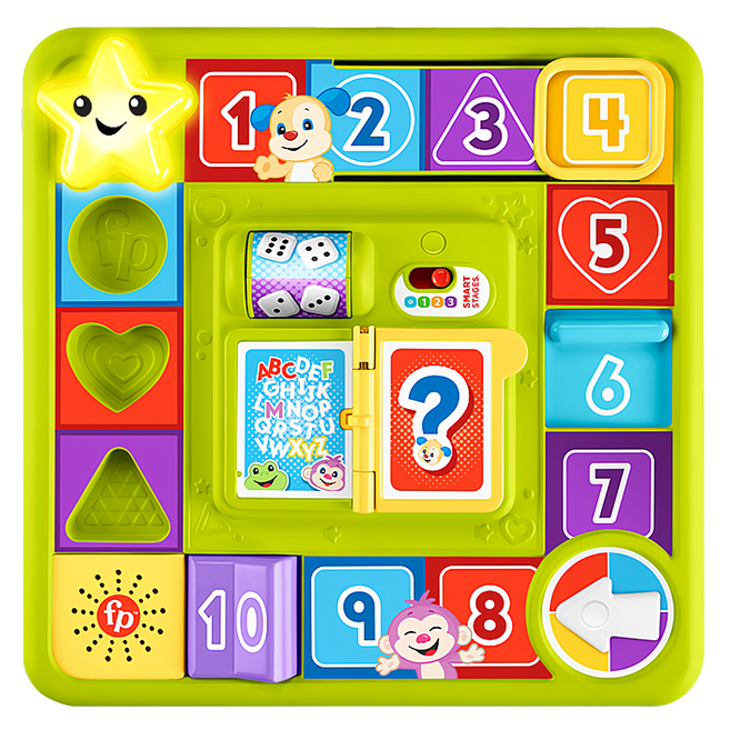 fisher-price 費雪 學習棋盤遊戲, 綠色, 1組