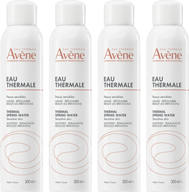 Avene 雅漾 舒護活泉水保濕噴霧 曬後舒緩 清爽肌膚, 300ml, 4瓶