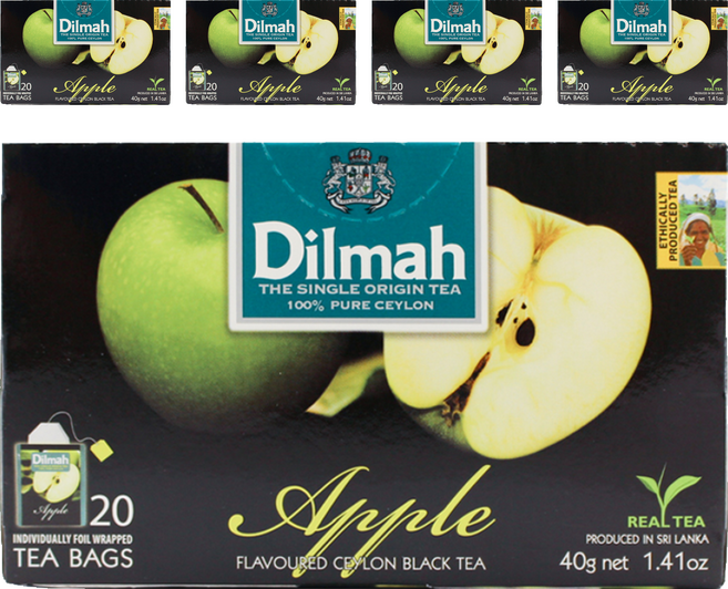 Dilmah 帝瑪 蘋果紅茶, 2g, 20包, 5盒