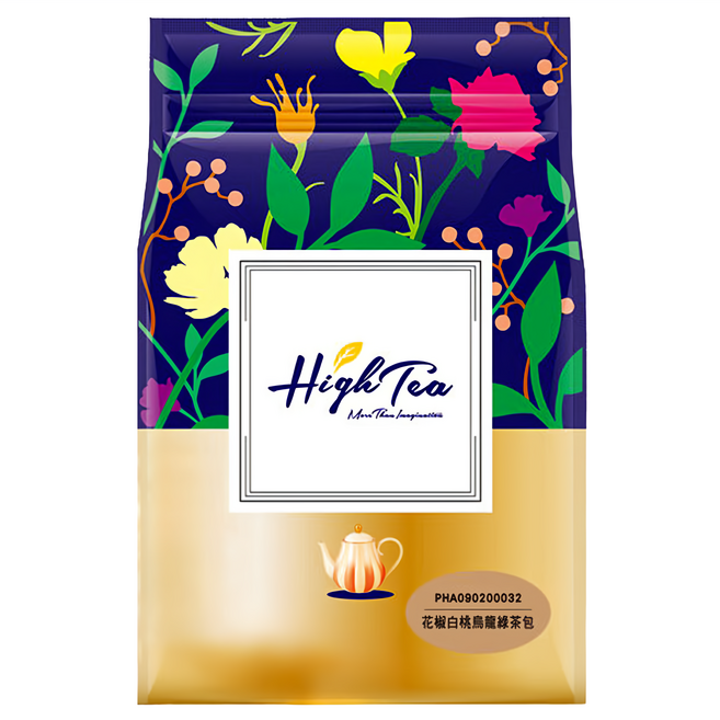 High Tea 伂橙 花椒白桃烏龍綠茶包, 2.5g, 12入, 1袋