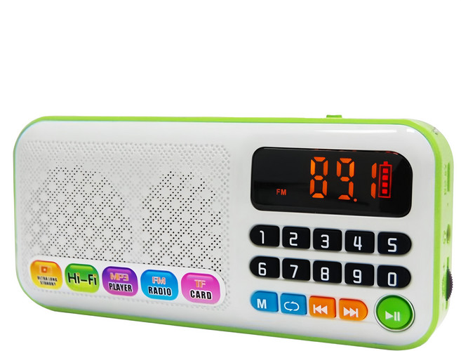 Dennys 丹尼斯 雙插卡喇叭 原廠保固, 綠色/白色, MS-K288