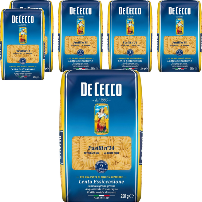 DE CECCO 得科 螺旋麵 NO.34, 250g, 6包