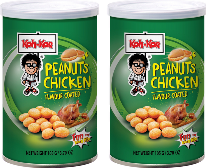 Koh-Kae 大哥 雞汁味花生豆 小罐, 105g, 2罐