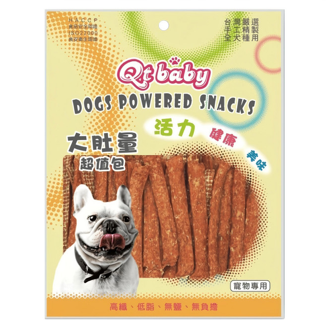 Qt baby 大肚量 雞胗雞肉薄片 QT318, 雞肉, 360g, 1包