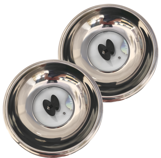 猛隆 不鏽鋼鍋蓋2入組 直徑32cm 手把長25cm 鍋深9cm, 32cm, 1組