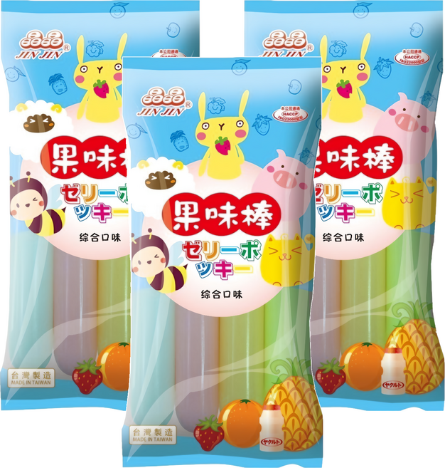 晶晶 果味棒 綜合口味, 680ml, 3包