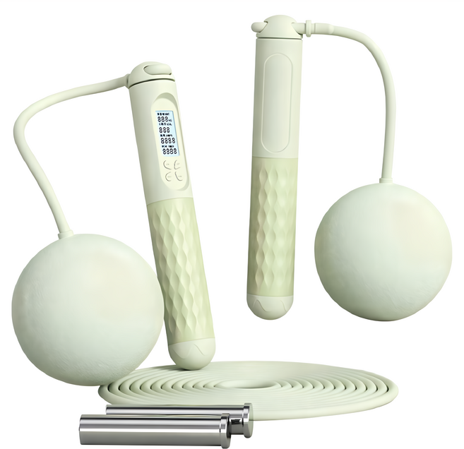 HOME GYM CLUB 居家健身 新款兩用負重跳繩 大球, FE021, 綠色