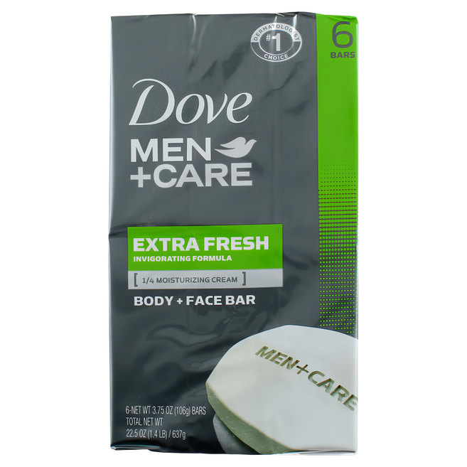 Dove 多芬 Men+Care 3合1清爽潔膚塊, 106g, 6個