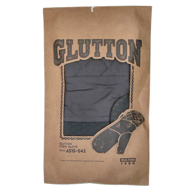 DULTON 隔熱手套 長版 31cm A515-543, DARK GRAY, 1個