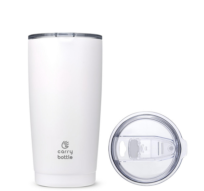 Carry Bottle Standard系列不鏽鋼保溫隨行杯, 白色, 600ml, 1個