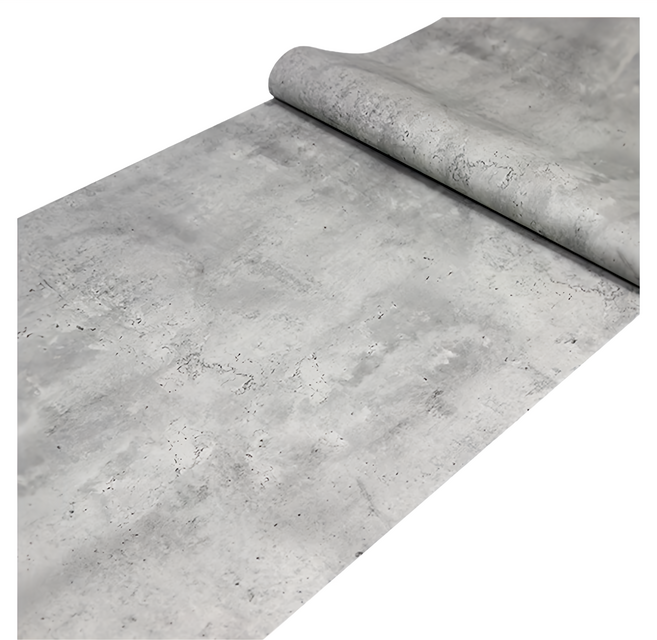 WA. WALL ART 防水自黏壁紙, 仿真水泥 清水模灰