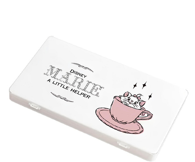 收納王妃 迪士尼 貓狗系列 口罩盒, 瑪麗貓杯子, 1個