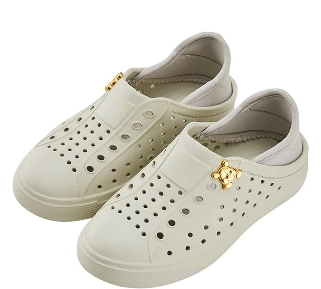 BORUI 柏睿鞋業 迪士尼 兒童款飾釦輕量休閒洞洞鞋 522538