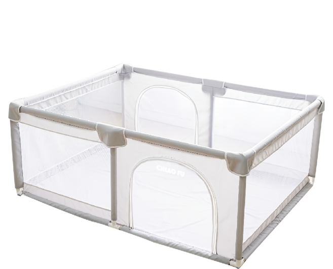 巧福 兒童遊戲圍欄 CF-1216 160 x 120 x 66cm 0~36個月 灰色 安全遊戲空間, 1個