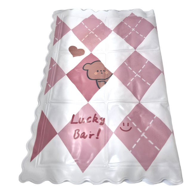 降溫透氣凝膠冰涼感坐墊 2個, 奶粉小熊