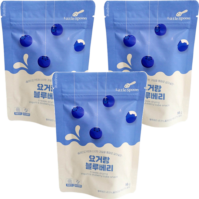 Little Spoon 韓國小湯匙 乳酸菌優格球 6個月以上, 藍莓, 16g, 3包