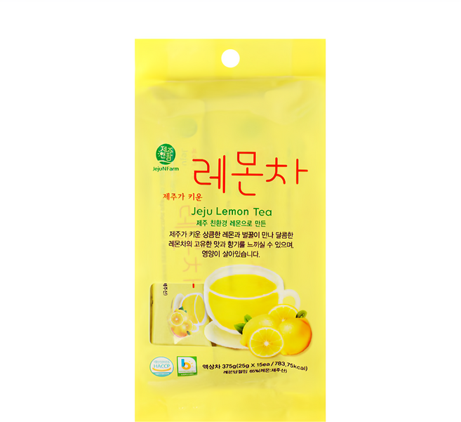 JejuNFarm 濟州島檸檬茶 隨手包, 25g, 15包, 1袋
