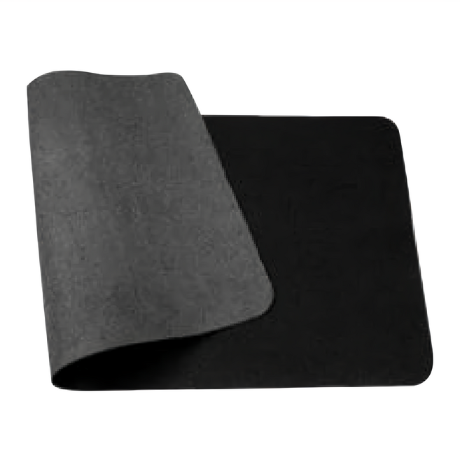 拍平方 雙面皮革桌墊 PU皮革, 黑色