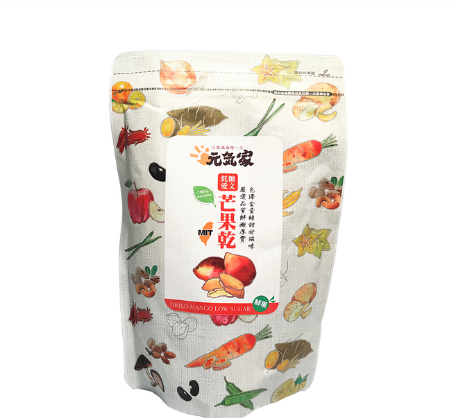 元氣家 低糖愛文芒果乾, 200g, 1包
