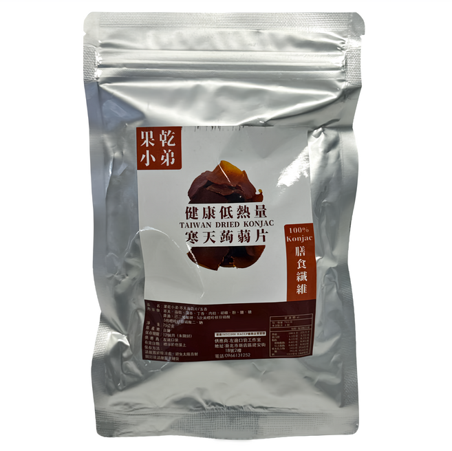果乾小弟 寒天蒟蒻片, 75g, 1包