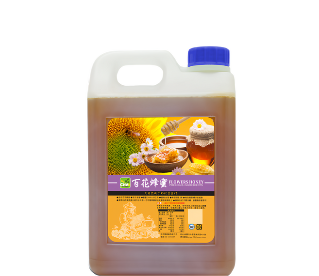 彩花蜜 台灣百花蜂蜜, 3kg, 1桶
