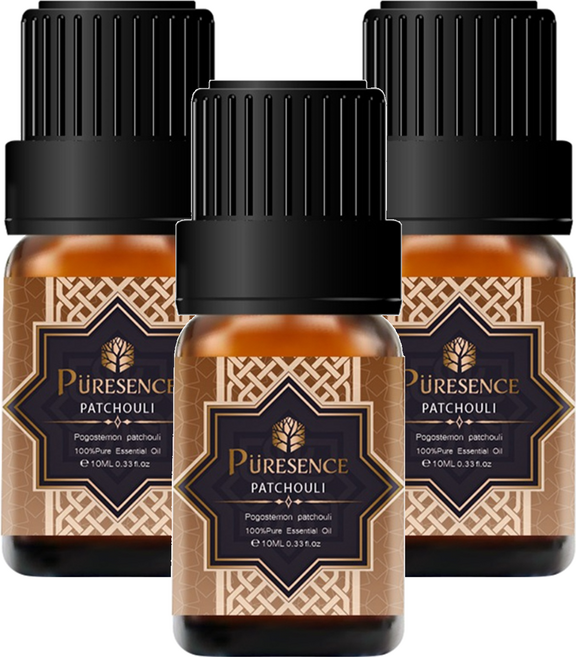 PURESENCE 樸香氛 精油, 天然廣藿香, 10ml, 3瓶