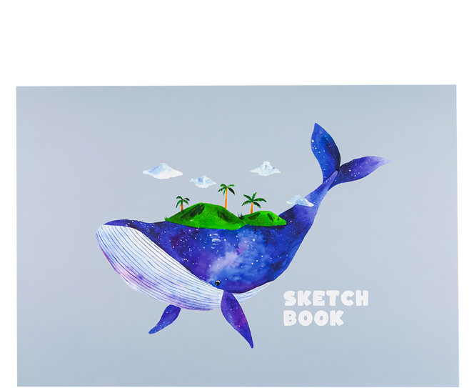 conifer 綠的事務 柔伊插畫Ⅳ 插畫系列 繪圖本 鯨之綠洲, 8K(26 x 38cm), 40張, 1本