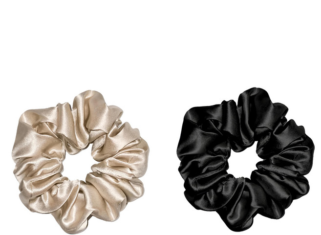 BébéSilk 頂級蠶絲無痕髮圈 無鑽款 22 Momme 6A級長纖桑蠶絲 直徑約3.5cm 台灣製造