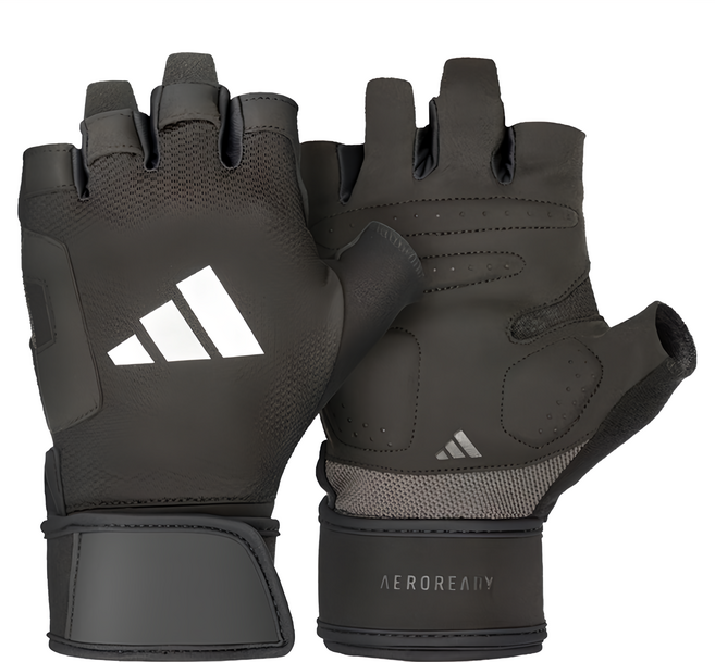adidas 愛迪達 透氣加長防護手套 黑色 S 1雙