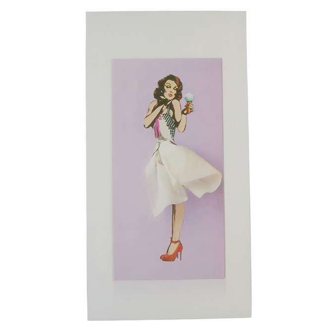 SPEXTRUM 蓬蓬裙女郎面紙盒, 紫色, 1個