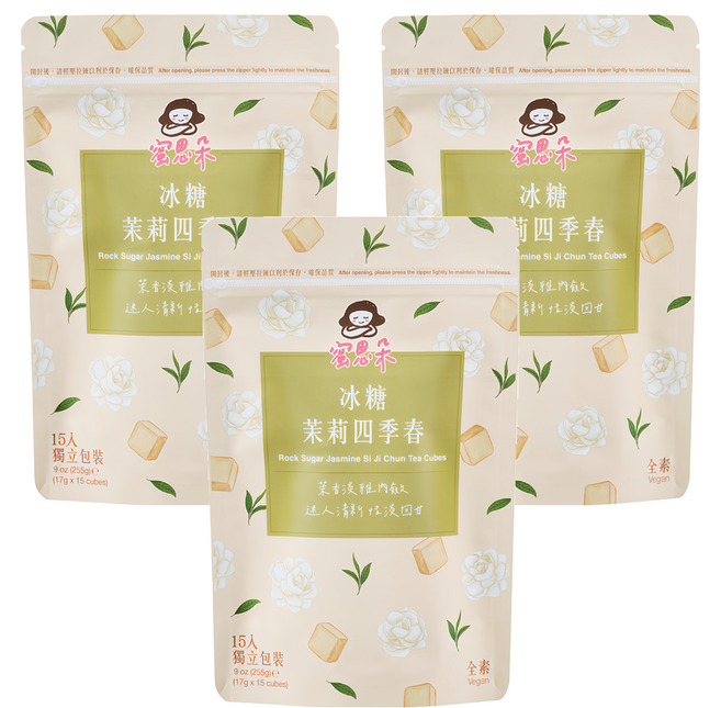 Medolly 蜜思朵 冰糖茉莉四季春, 15顆, 17g, 3袋