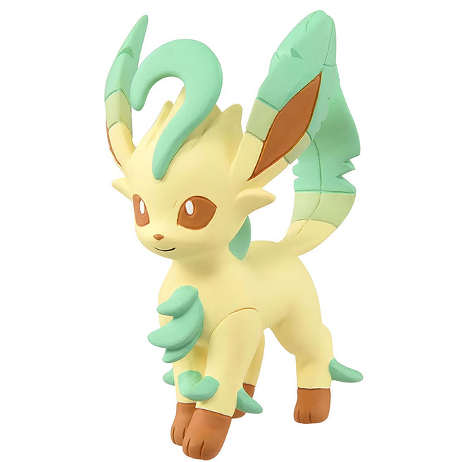 TAKARA TOMY MONCOLLE 葉伊布 公仔 寶可夢 精緻模型 收藏擺飾, 黃色, 1個