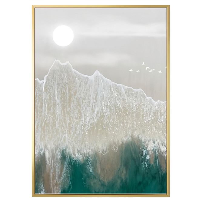 BOLUO GALLERY 菠蘿選畫所 雲山幻境 II 掛畫 APAA4617G, 金色