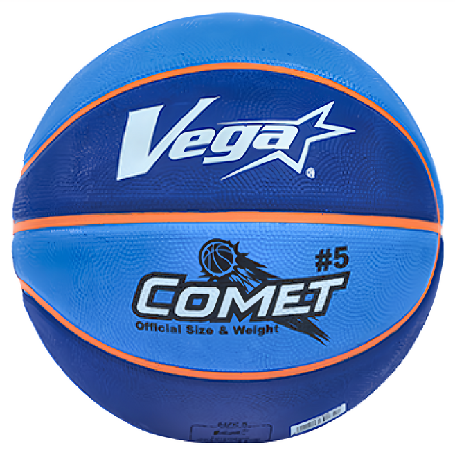 台灣 Vega COMET橡膠削邊籃球 藍色, OBR-512, 1顆