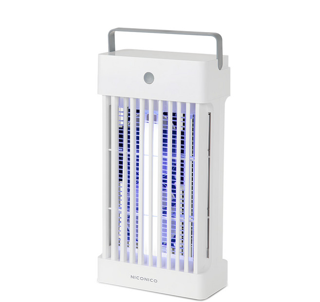 NICONICO 吸入電擊式捕蚊燈 NI-EM2408 365nm紫光誘蚊 雙風扇吸入 電擊滅蚊