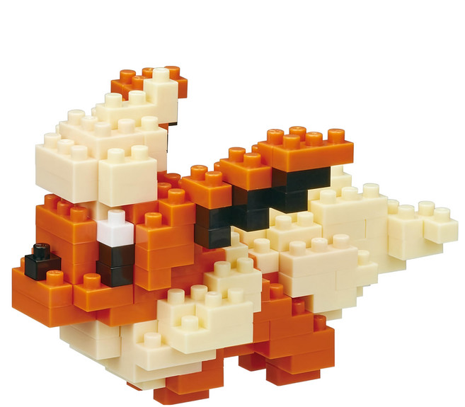 nanoblock 河田積木 KWD 積木 NBPM 022 火伊布, 棕色 + 白色 + 黑色, 1個