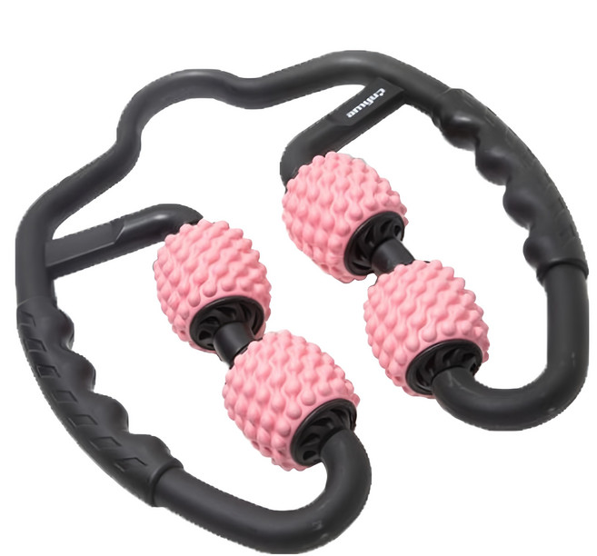 捷華 按摩滾輪 肌肉放鬆, 粉, 1入