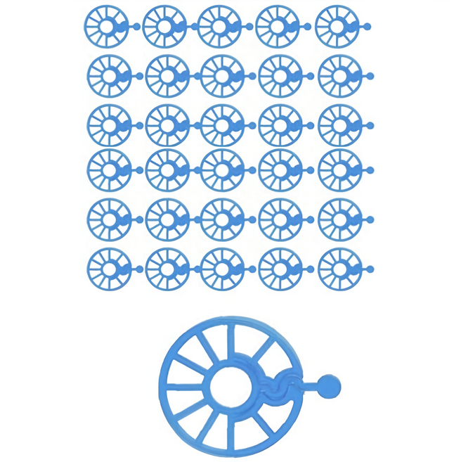 클리넷 일회용 욕조배수구망 180개, 반투명청색
