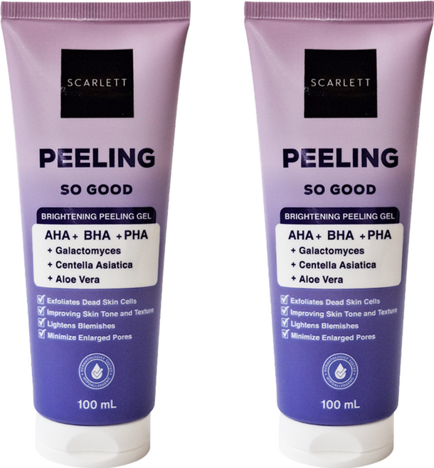 SCARLETT 亮白去角質凝膠 AHA + BHA + PHA, 100ml, 2條