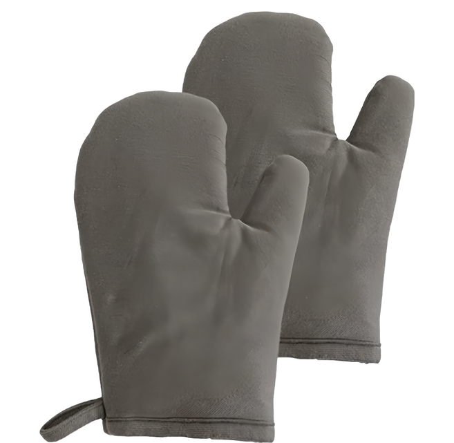 J&N 極致混紡素色隔熱手套 29*20cm, 灰色, 1組