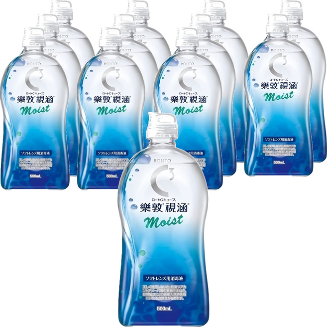 ROHTO 樂敦 視涵 水感多效保養液 長效保濕, 500ml, 12瓶