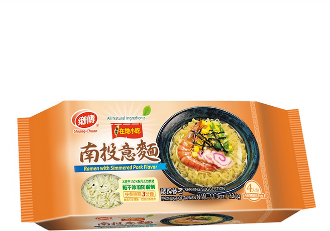 鄉傳 在地小吃 南投意麵 80g, 4入