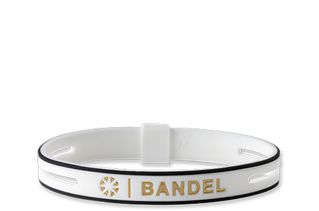 BANDEL 金屬串繩手環, 1個, 白金色