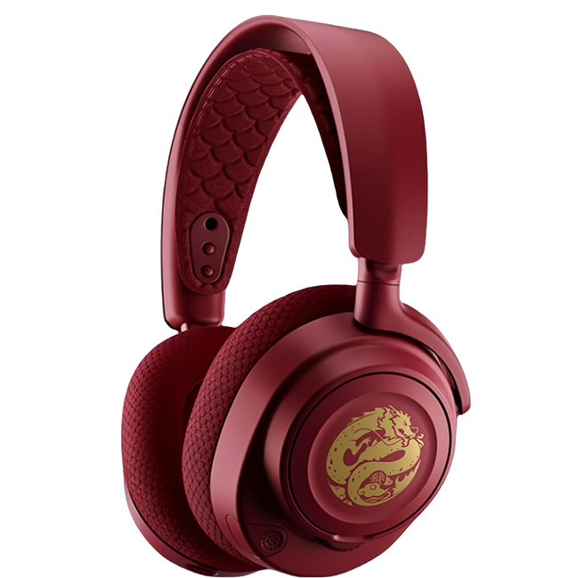 Steelseries 賽睿 無線電競耳機 Arctis Nova 7 龍年限定版 Nova聲學系統 38小時續航 快速充電, 紅色