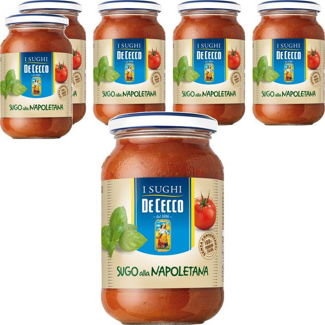 DE CECCO 得科 拿坡里義大利麵醬, 400g, 6罐