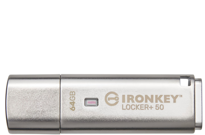 Kingston 金士頓 IronKey Locker Plus 50 AES Encrypted/USB-Cloud IKLP50, 1個, 64GB